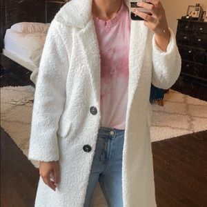 Faux shearling coat